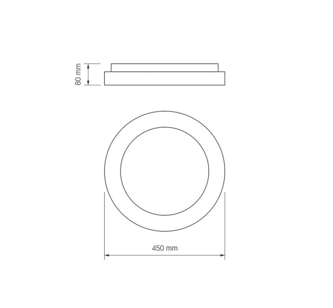 LED світильник VIDEX EDGE-RC-72W-WHITE (VLE-ERC-72W) VLE-ERC-72W - 542187