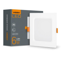 LED світильник Back вбудований квадрат VIDEX 6W 5000K VL-DLBS-065 - 480451