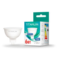 LED лампа TITANUM MR16 6W GU5.3 4100K TLMR1606534 - 297552