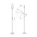 LED торшер білий VIDEX TF07W 14W 3000-5500K VL-TF07W - 296548