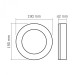 LED світильник ART IP65 круглий VIDEX 15W 5000K Black VL-BHFR-155B - 485197