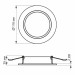 LED світильник Back вбудований круглий VIDEX 6W 5000K VL-DLBR-065 - 480505
