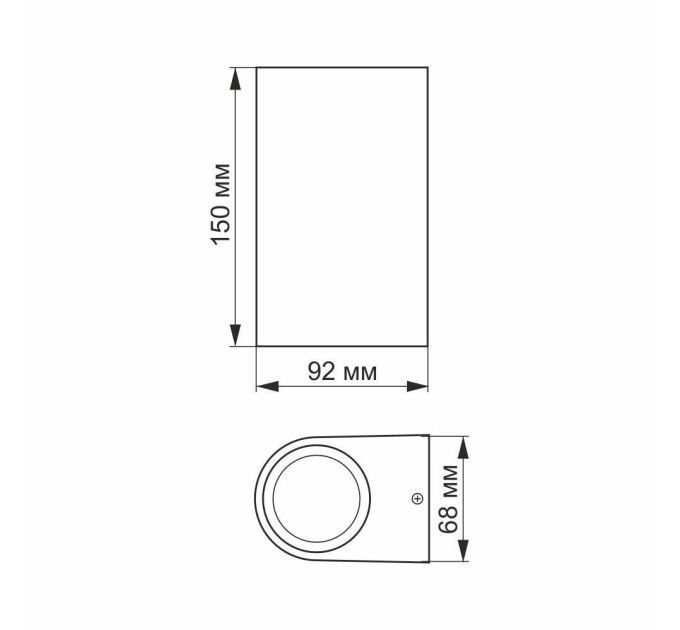 LED Світильник архітектурний AR032 IP54 VIDEX 6W 2700K VL-AR032-062B - 480895