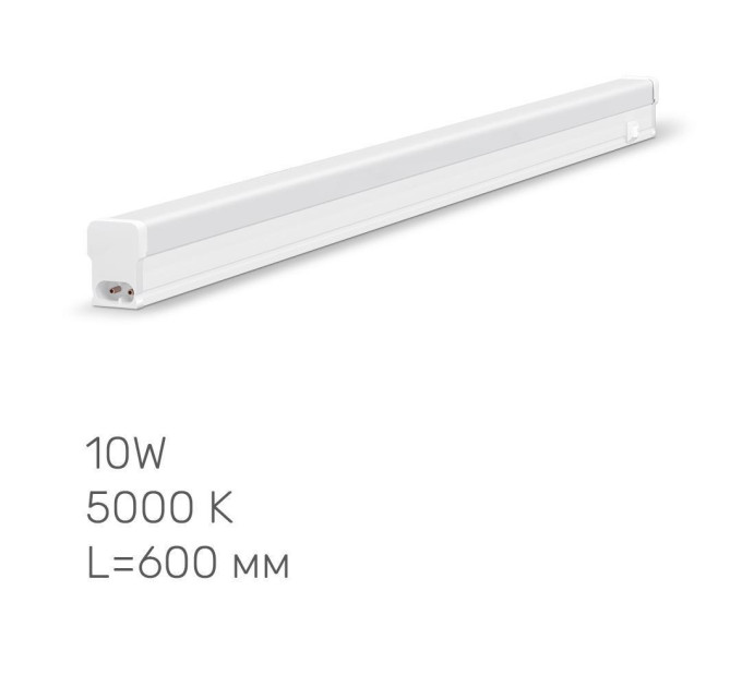 LED свiтильник лiнiйний Т5 TITANUM 10W 0.6М 5000K TL-T5-10065 - 480529