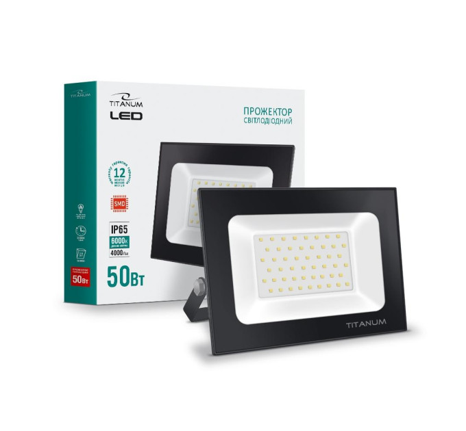 LED прожектор TITANUM TLF506 50W 6500K TLF506 - 296289