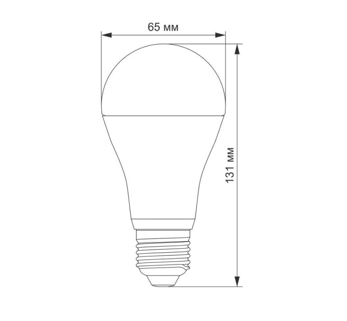 LED лампа VIDEX A65e 20W E27 4100K VL-A65e-20274 - 294551
