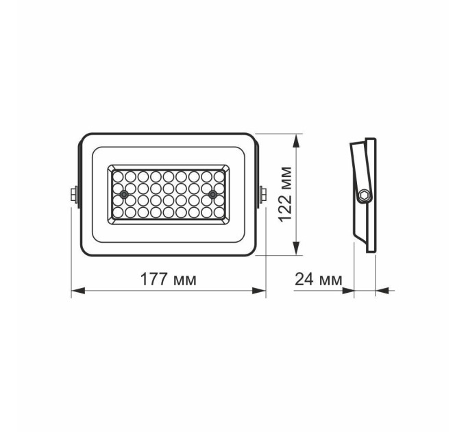 LED прожектор VIDEX F2e 30W 5000K VL-F2e-305W - 480383