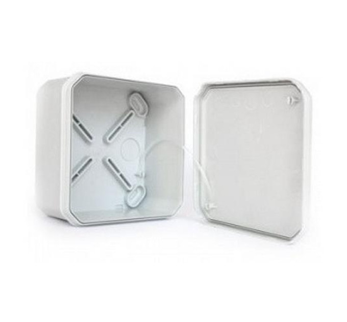 Коробка розподільча ДКС 100х100х50 сіра гладка IP66 ( 54810 )