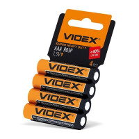 Батарейка сольова Videx R03P/AAA 4шт SHRINK CARD R03P/AAA 4pcs SC - 292816