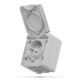 IP65 Розетка зовнішня одинарна із заземленням сіра VIDEX BINERA VF-BNW21G-G - 298276