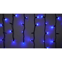 Гірлянда зовнішня DELUX ICICLE 75 LED 2x0,7m flash синій/чорний IP44 EN