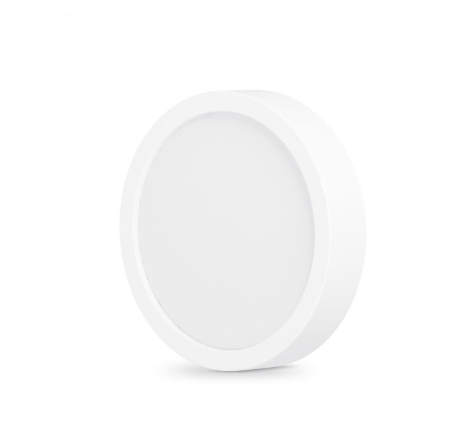 LED Світильник круглий накладний VIDEX 12W 5000K White VL-DLRS-125 - 295459