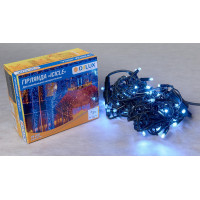 Гірлянда зовнішня DELUX ICICLE 75 LED 2x0,7m білий/чорний IP44 EN