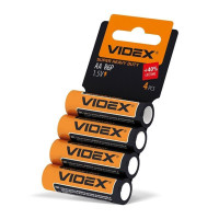 Батарейка сольова Videx R6P/AA 4шт SHRINK CARD R6P/AA 4pcs SC - 292793