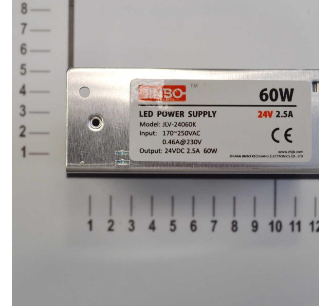 Блок живлення JINBO 60 Вт 220В AC/24В DC IP20 відкритий ( JLV-24060K )