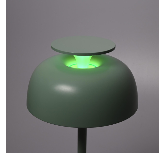 LED лампа настiльна з акумулятором VIDEX VL-TF23G 8.5W 4000K+RGB Green VL-TF23G - 400219
