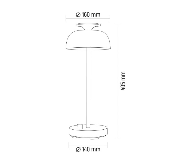 LED лампа настiльна з акумулятором VIDEX VL-TF23G 8.5W 4000K+RGB Green VL-TF23G - 400219
