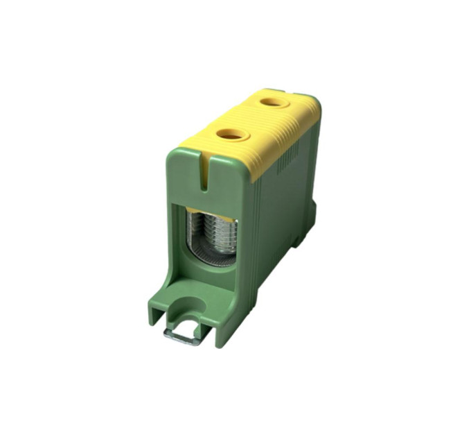 Клемник на DIN-рейку FT1095G 1Р,Cu:16-95 / Al:16-95 мм2, жовто-зелений Промфактор ( FT1095G )