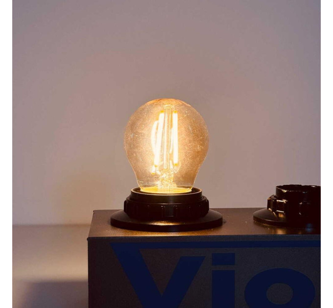 Лампа LED FILAMENT G45 2W E27 2200K VIOLUX ( 832082 )