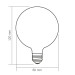 LED лампа VIDEX Filament VL-DG80MO 7W E27 3000K Porcelain dimmable VL-DG80MO - 484497
