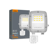 LED прожектор VIDEX F5 10W 3000-5000-6500K з датчиком руху 230V White (VL-F5-010CW-S) VL-F5-010CW-S - 400455 LED прожектор VIDEX F5 10W 3000-5000-6500K з датчиком руху 230V White (VL-F5-010CW-S) VL-F5-010CW-S - 400455