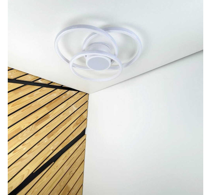 Світильник LED smart FORSAGE+пульт круг 100W 3000-5000K IP20 білий ( 220775 )