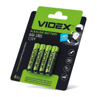 Батарейка лужна Videx LR03/AAA 4шт Blister Card LR03/AAA 4pcs BC - 290393