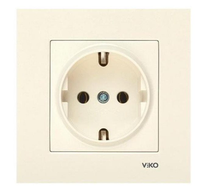 Розетка VI-KO Karre кремова 1-на з заземленням (90960108)