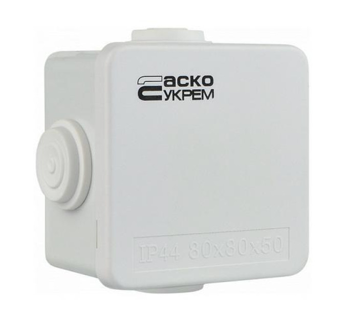 Коробка розподільча АСКО 80х80х50 біла IP44 ( A0150170014 )