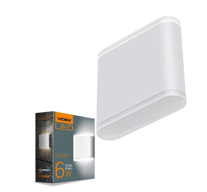 LED Світильник архітектурний AR06 IP54 VIDEX 6W 2700K білий VL-AR06-062W - 480925