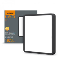 LED Світильник накладний квадрат VIDEX 24W 5000K Black VL-DLSS-245B - 485074