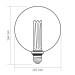 LED лампа VIDEX Filament VL-DI-G125FC1980 4W E27 1800K VL-DI-G125FC1980 - 484404