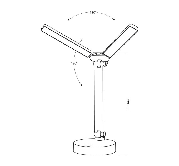 LED лампа настiльна з акумулятором TITANUM TLTF-015W 10W 3000-6000K TLTF-015W - 400134