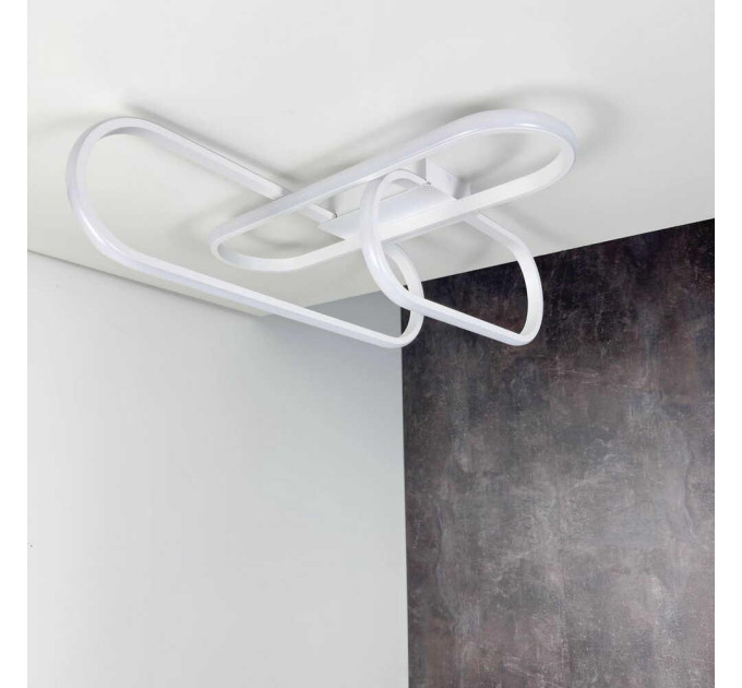 Світильник LED smart SKYLER-3D +пульт 90W 3000-5000K IP20 білий Violux ( 220885 )