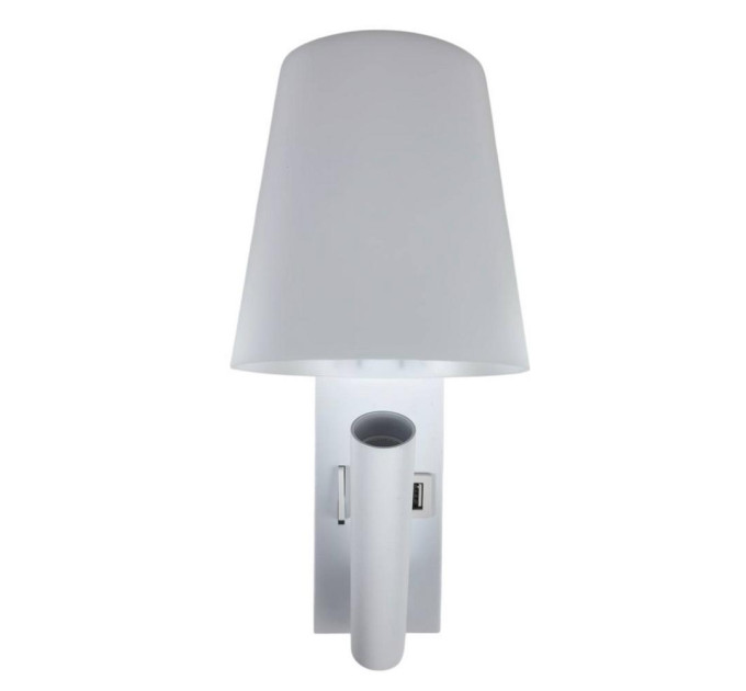 Світильник настінний Violux UMBRELLA USB+TYPE-C VIOLUX 3W 4200K IP20 білий ( 552024 )