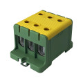 Клемник на DIN-рейку FT1095G 3P,Cu:16-95 / Al: 16-95 мм2, жовто-зелений Промфактор ( FT1095G3 )