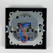 Розетка EL-BI VEGA чорний мат 1-на з заземленням + 2USB (Type C+A) 3А ( 510-014800-347 )