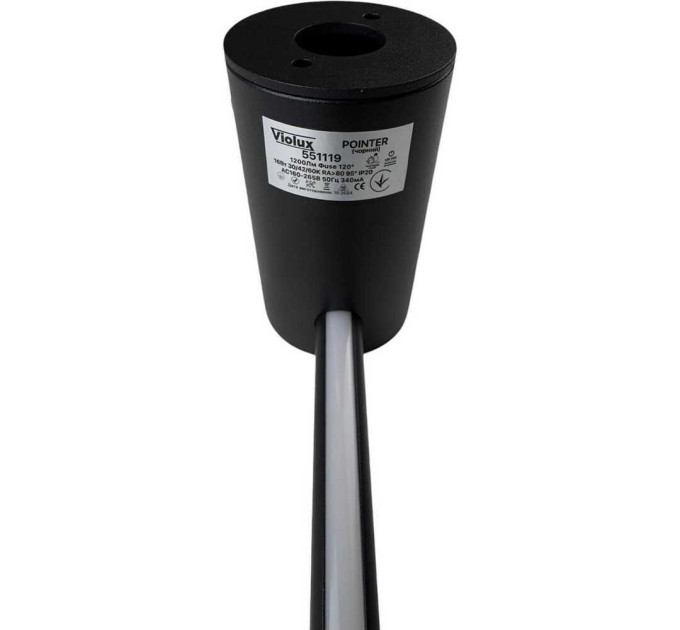Світильник настінний Violux POINTER 16W 3000/4200/6000K 1200Lm IP20 чорний ( 551119 )