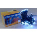 Гірлянда зовнішня DELUX STRING 100 LED 10m (2x5m) flash білий/чорний IP44 EN