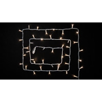 Гірлянда зовнішня DELUX STRING 100 LED 10m (2x5m) теплий білий/білий IP44 EN