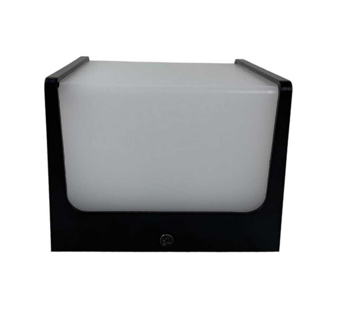 Світильник фасадний Violux CUBE 8W 4200K 600Lm ІР65 чорний ( 500430 )