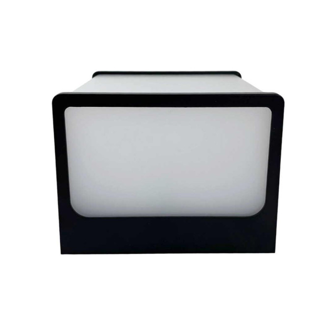 Світильник фасадний Violux CUBE 8W 4200K 600Lm ІР65 чорний ( 500430 )