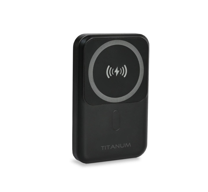Повербанк з бездротовою зарядкою 10000mAh TITANUM MA02 22.5W Black TPB-MA02-B - 486484