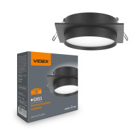Світильник VIDEX під лампу GX53 врізний Квадратний Чорний (VL-SPF33S-B) VL-SPF33S-B - 488327 Світильник VIDEX під лампу GX53 врізний Квадратний Чорний (VL-SPF33S-B) VL-SPF33S-B - 488327