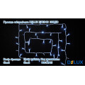 Гірлянда зовнішня DELUX STRING 100 LED 10m (2x5m) flash білий/білий IP44 EN