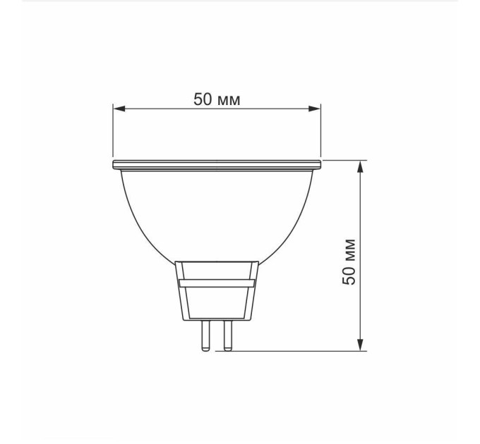 LED лампа TITANUM MR16 6W GU5.3 3000K TLMR1606533 - 298818