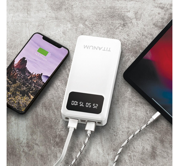Повербанк 30000mAh TITANUM OL03 White TPB-OL03-W - 484138