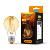LED лампа VIDEX Filament A60FA 10W E27 2200K бронза VL-A60FA-10272 - 299044