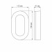 LED світильник ART IP65 овальний VIDEX 11W 5000K VL-BHFO-115 - 298368/540947