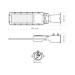 LED ліхтар вуличний VIDEX IP65 SLE17 50W 5500Lm 5000K 220V VL-SLE17-0505 - 485586